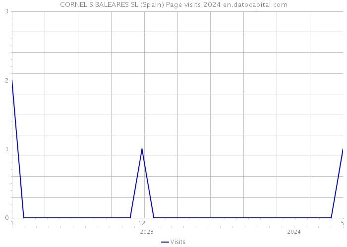 CORNELIS BALEARES SL (Spain) Page visits 2024 