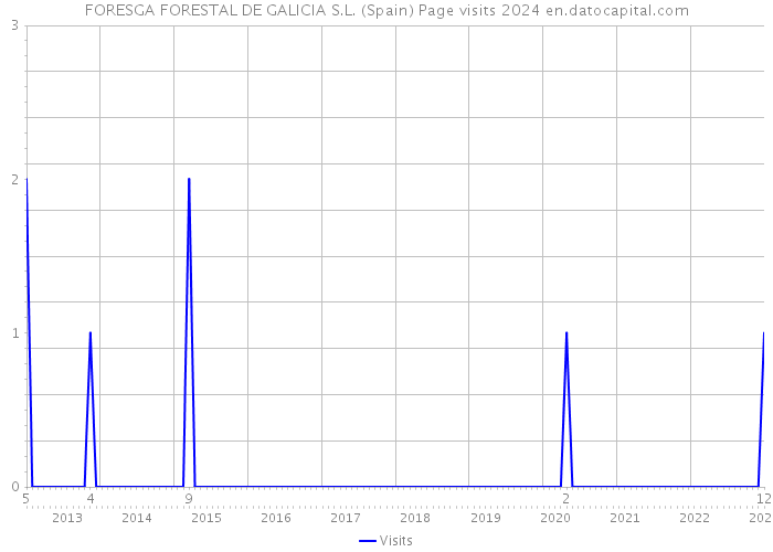 FORESGA FORESTAL DE GALICIA S.L. (Spain) Page visits 2024 