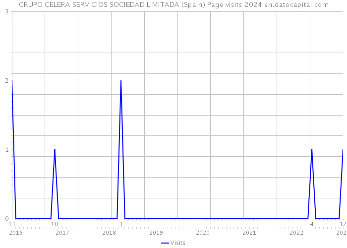 GRUPO CELERA SERVICIOS SOCIEDAD LIMITADA (Spain) Page visits 2024 