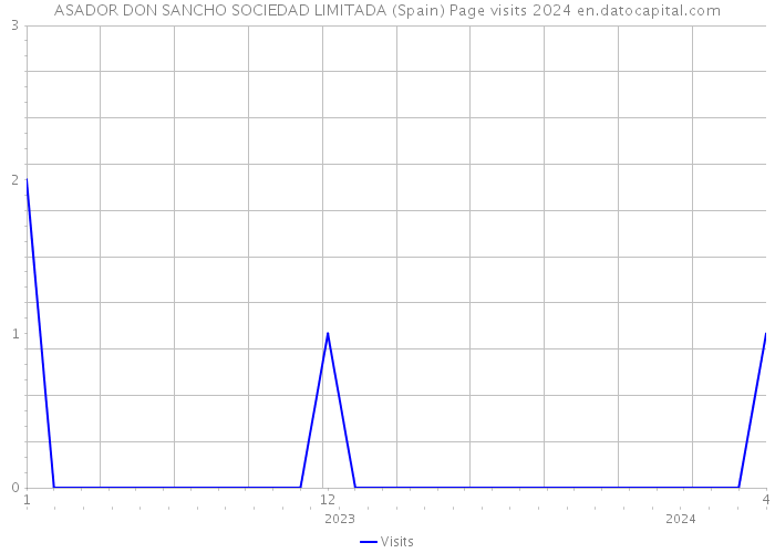 ASADOR DON SANCHO SOCIEDAD LIMITADA (Spain) Page visits 2024 