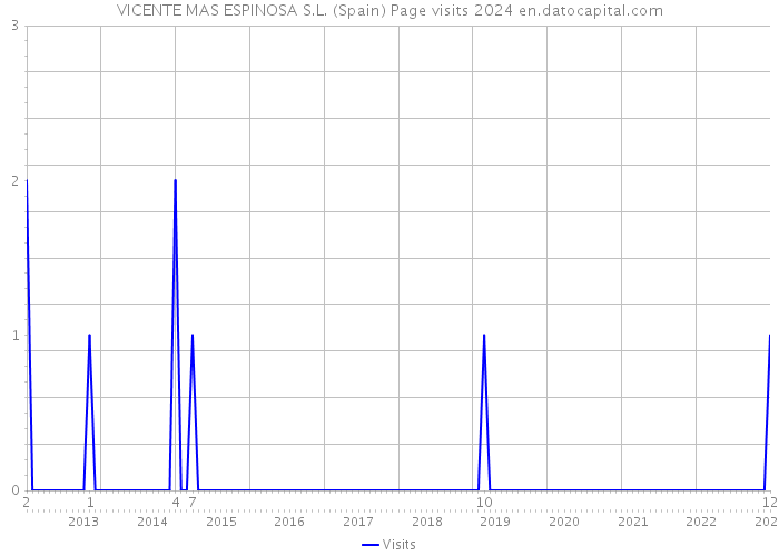 VICENTE MAS ESPINOSA S.L. (Spain) Page visits 2024 