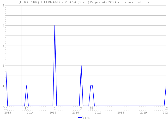 JULIO ENRIQUE FERNANDEZ MEANA (Spain) Page visits 2024 