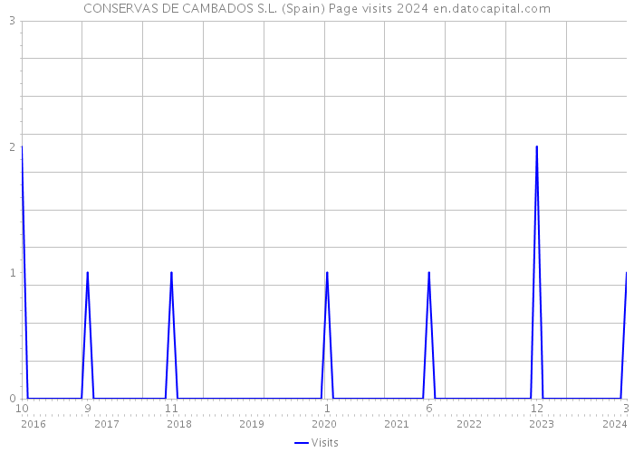CONSERVAS DE CAMBADOS S.L. (Spain) Page visits 2024 