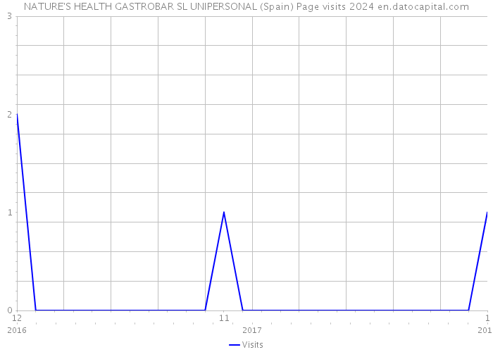 NATURE'S HEALTH GASTROBAR SL UNIPERSONAL (Spain) Page visits 2024 