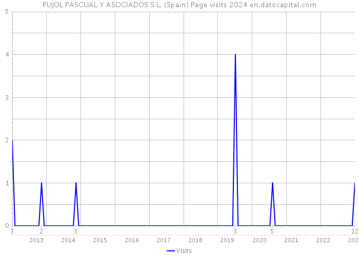 PUJOL PASCUAL Y ASOCIADOS S.L. (Spain) Page visits 2024 