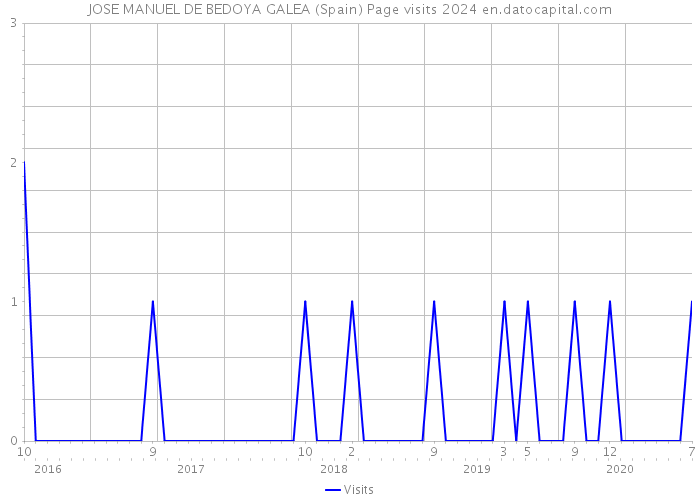 JOSE MANUEL DE BEDOYA GALEA (Spain) Page visits 2024 