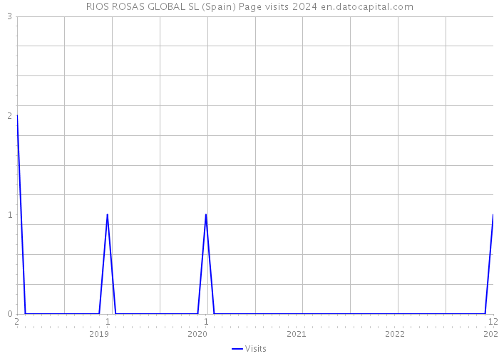 RIOS ROSAS GLOBAL SL (Spain) Page visits 2024 
