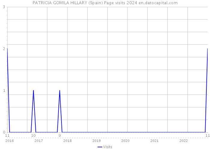 PATRICIA GOMILA HILLARY (Spain) Page visits 2024 