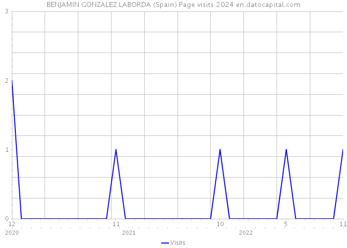 BENJAMIN GONZALEZ LABORDA (Spain) Page visits 2024 