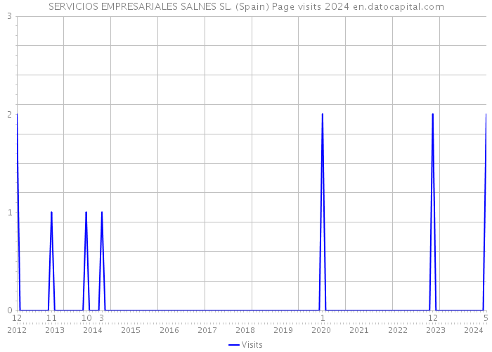 SERVICIOS EMPRESARIALES SALNES SL. (Spain) Page visits 2024 