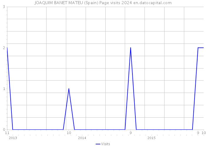 JOAQUIM BANET MATEU (Spain) Page visits 2024 