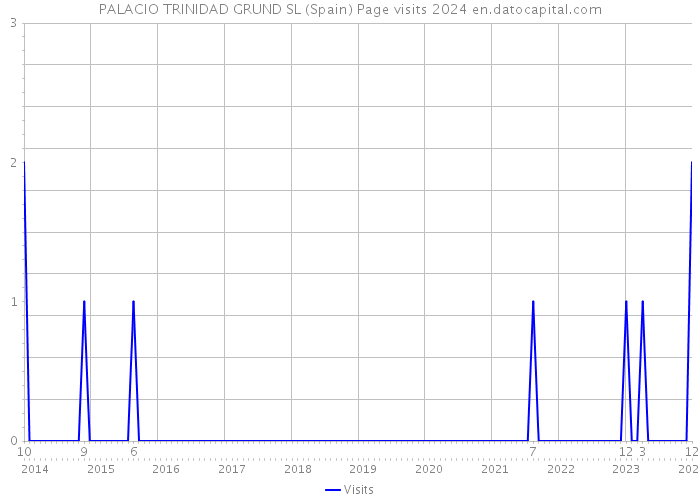 PALACIO TRINIDAD GRUND SL (Spain) Page visits 2024 