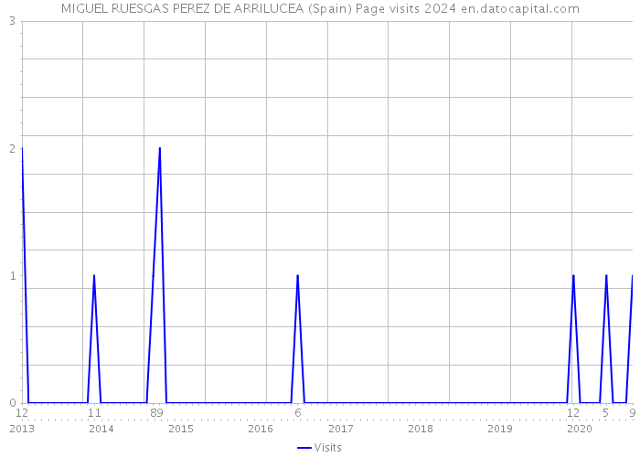 MIGUEL RUESGAS PEREZ DE ARRILUCEA (Spain) Page visits 2024 