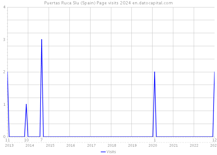 Puertas Ruca Slu (Spain) Page visits 2024 
