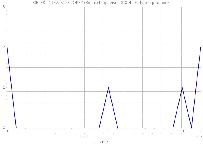 CELESTINO ALVITE LOPEZ (Spain) Page visits 2024 