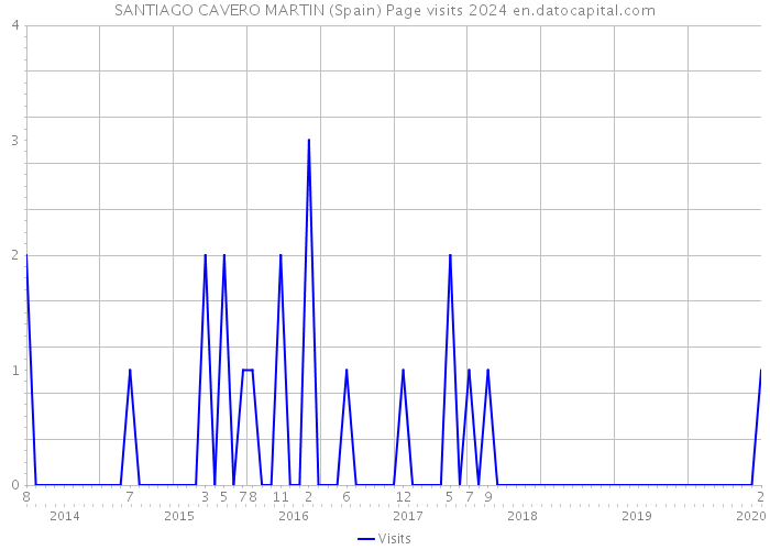 SANTIAGO CAVERO MARTIN (Spain) Page visits 2024 