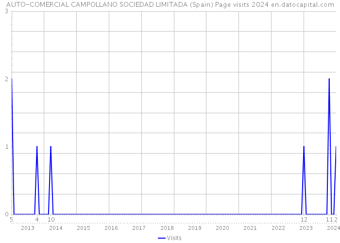 AUTO-COMERCIAL CAMPOLLANO SOCIEDAD LIMITADA (Spain) Page visits 2024 