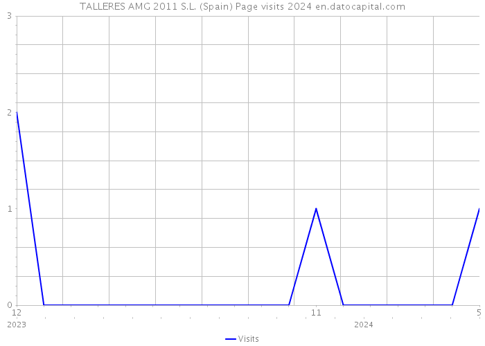 TALLERES AMG 2011 S.L. (Spain) Page visits 2024 
