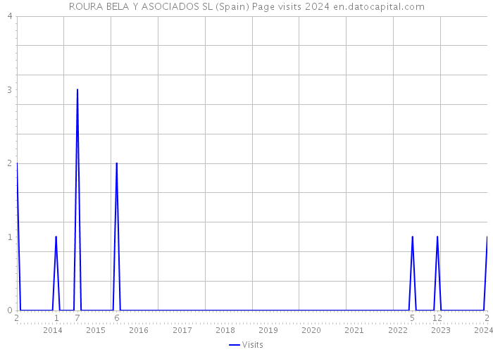 ROURA BELA Y ASOCIADOS SL (Spain) Page visits 2024 