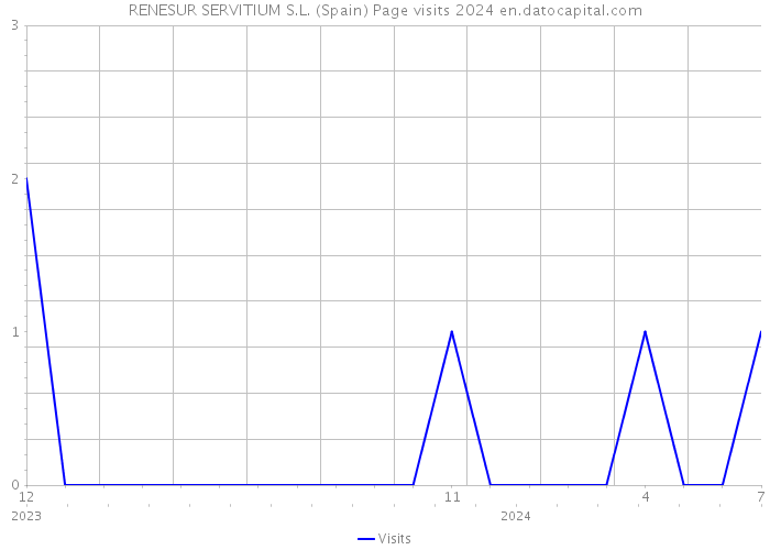 RENESUR SERVITIUM S.L. (Spain) Page visits 2024 