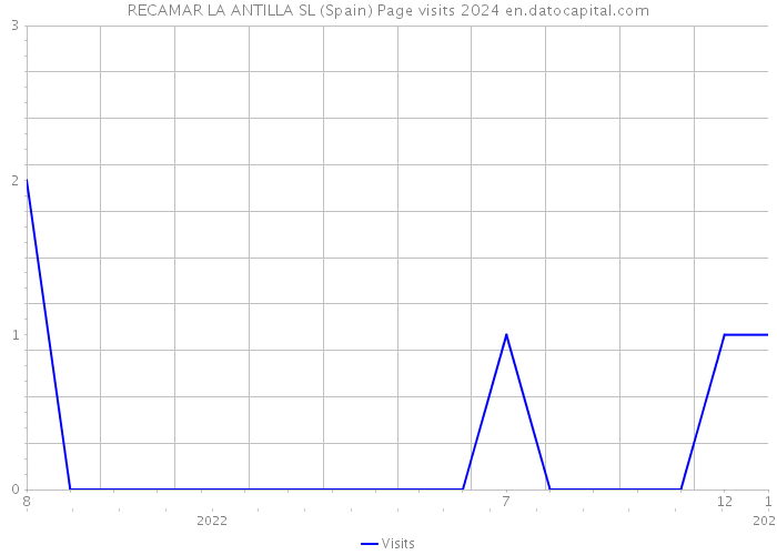 RECAMAR LA ANTILLA SL (Spain) Page visits 2024 