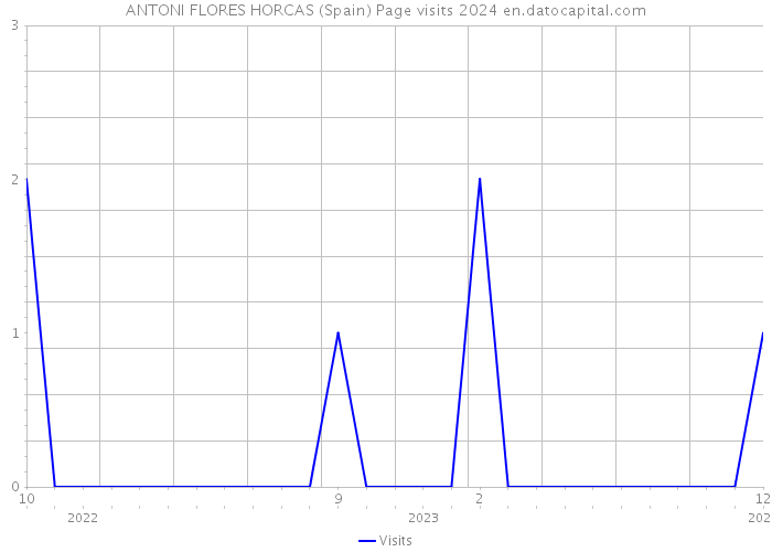 ANTONI FLORES HORCAS (Spain) Page visits 2024 