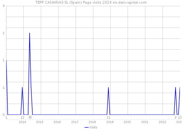 TEPP CANARIAS SL (Spain) Page visits 2024 