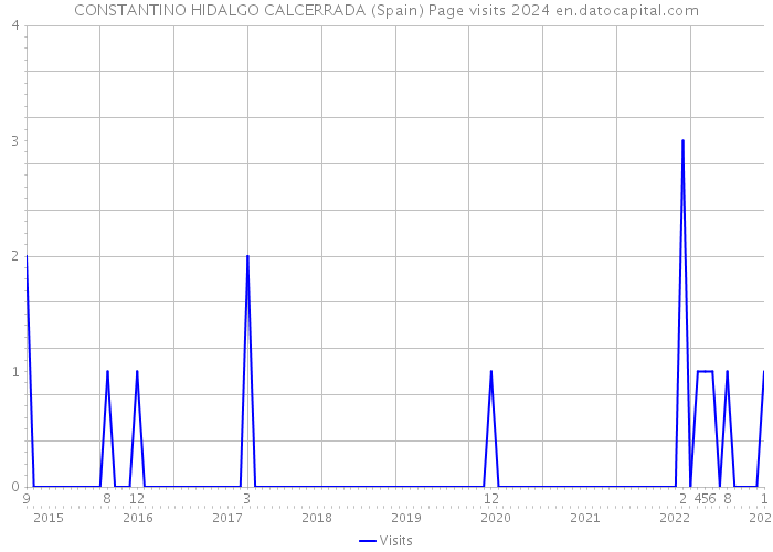 CONSTANTINO HIDALGO CALCERRADA (Spain) Page visits 2024 