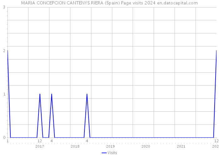 MARIA CONCEPCION CANTENYS RIERA (Spain) Page visits 2024 