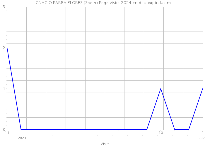 IGNACIO PARRA FLORES (Spain) Page visits 2024 