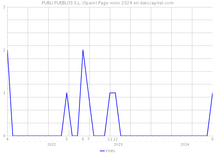 PUBLI PUEBLOS S.L. (Spain) Page visits 2024 