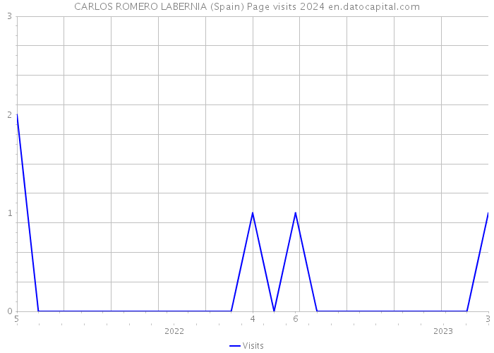 CARLOS ROMERO LABERNIA (Spain) Page visits 2024 