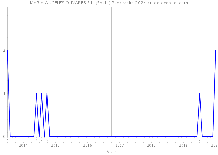 MARIA ANGELES OLIVARES S.L. (Spain) Page visits 2024 
