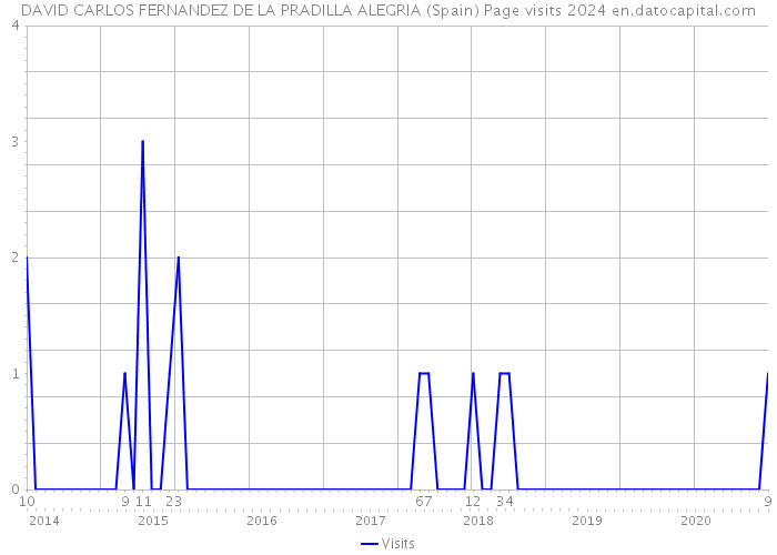 DAVID CARLOS FERNANDEZ DE LA PRADILLA ALEGRIA (Spain) Page visits 2024 