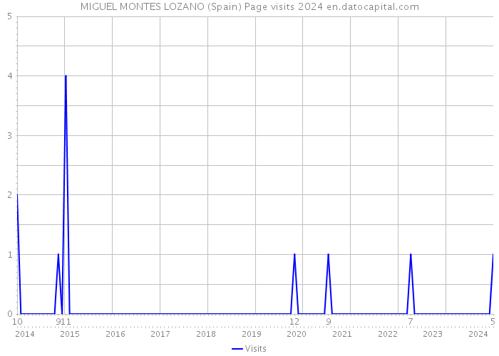 MIGUEL MONTES LOZANO (Spain) Page visits 2024 