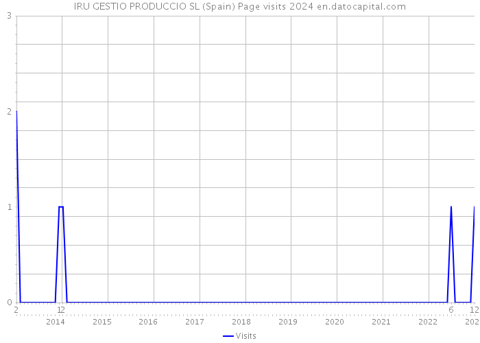 IRU GESTIO PRODUCCIO SL (Spain) Page visits 2024 