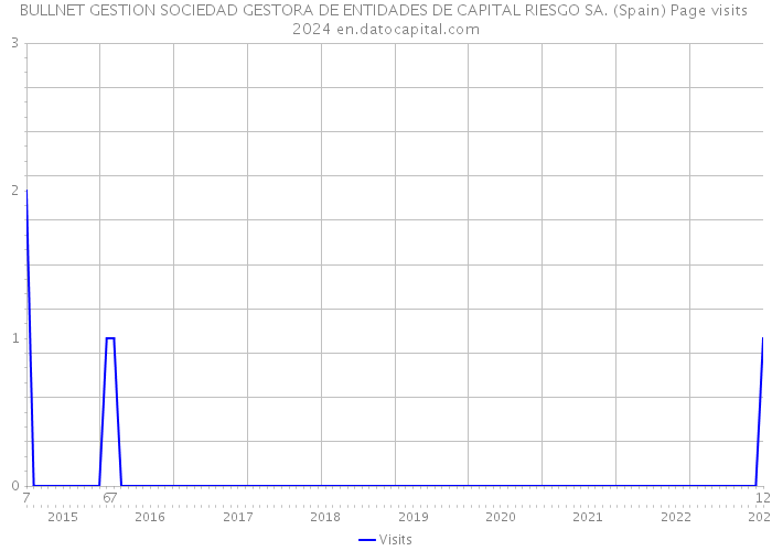 BULLNET GESTION SOCIEDAD GESTORA DE ENTIDADES DE CAPITAL RIESGO SA. (Spain) Page visits 2024 