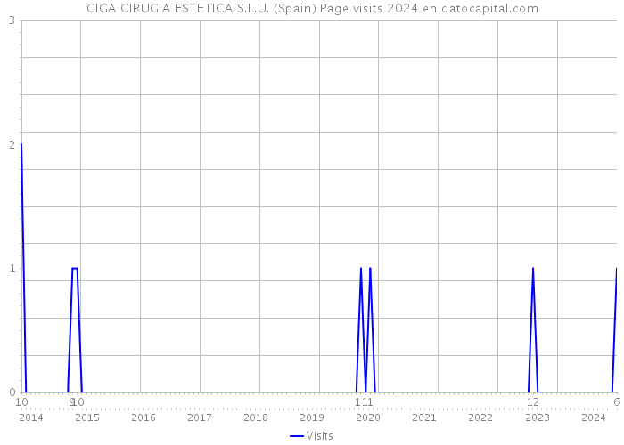 GIGA CIRUGIA ESTETICA S.L.U. (Spain) Page visits 2024 