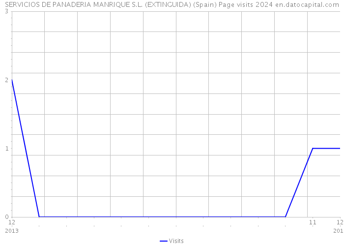SERVICIOS DE PANADERIA MANRIQUE S.L. (EXTINGUIDA) (Spain) Page visits 2024 