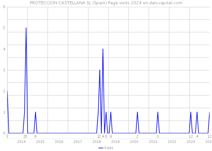 PROTECCION CASTELLANA SL (Spain) Page visits 2024 