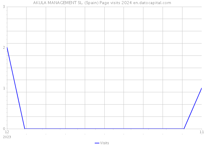 AKULA MANAGEMENT SL. (Spain) Page visits 2024 