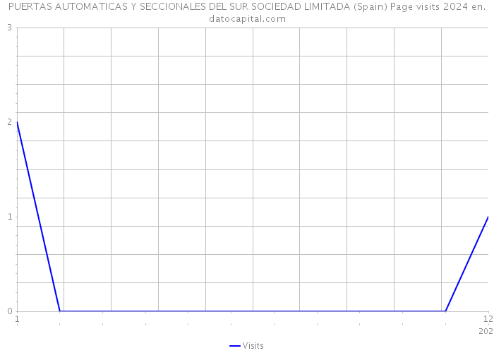 PUERTAS AUTOMATICAS Y SECCIONALES DEL SUR SOCIEDAD LIMITADA (Spain) Page visits 2024 