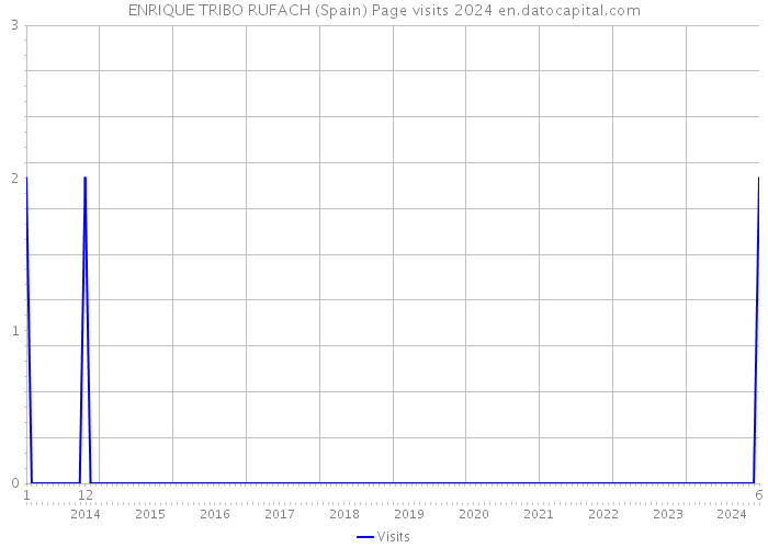 ENRIQUE TRIBO RUFACH (Spain) Page visits 2024 