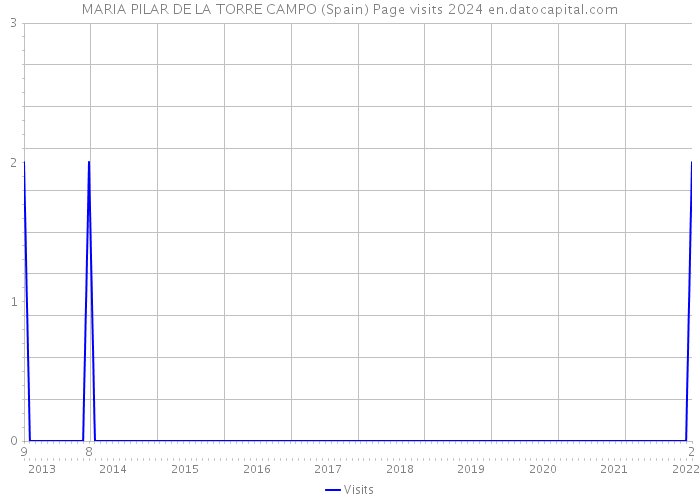 MARIA PILAR DE LA TORRE CAMPO (Spain) Page visits 2024 