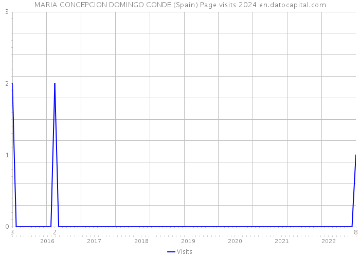 MARIA CONCEPCION DOMINGO CONDE (Spain) Page visits 2024 