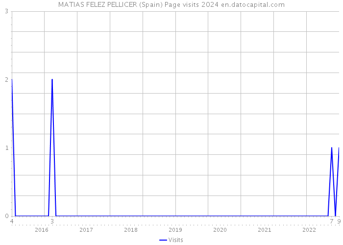 MATIAS FELEZ PELLICER (Spain) Page visits 2024 