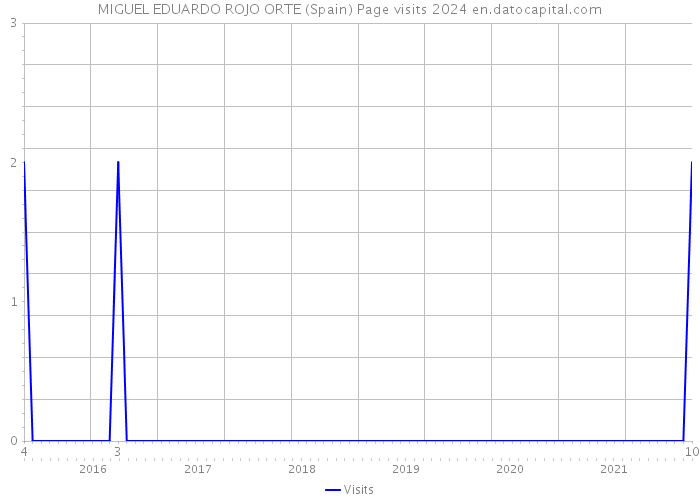 MIGUEL EDUARDO ROJO ORTE (Spain) Page visits 2024 