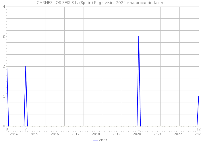 CARNES LOS SEIS S.L. (Spain) Page visits 2024 