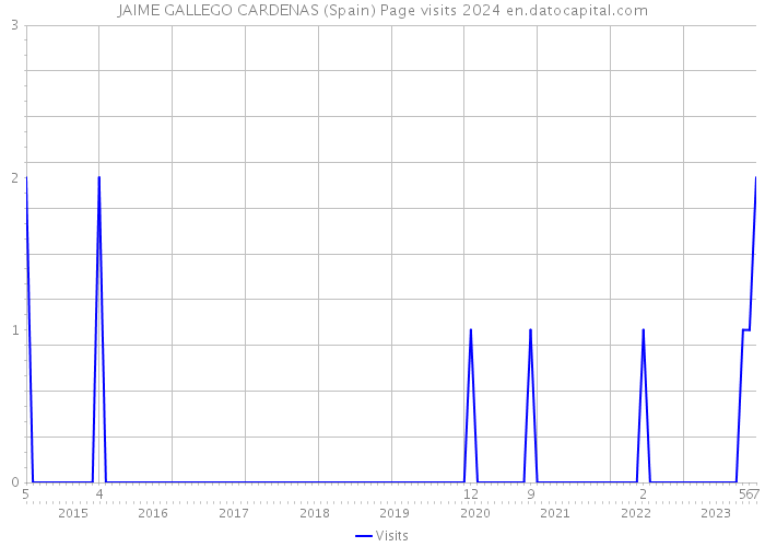 JAIME GALLEGO CARDENAS (Spain) Page visits 2024 