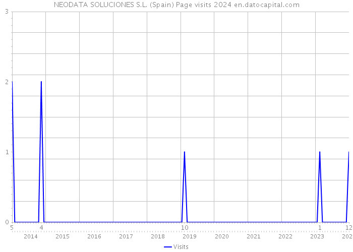 NEODATA SOLUCIONES S.L. (Spain) Page visits 2024 